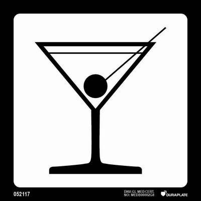 Färjeterminals- & flygplatsskylt (ICAO 9363) "Bar" - IMPA 33.2422