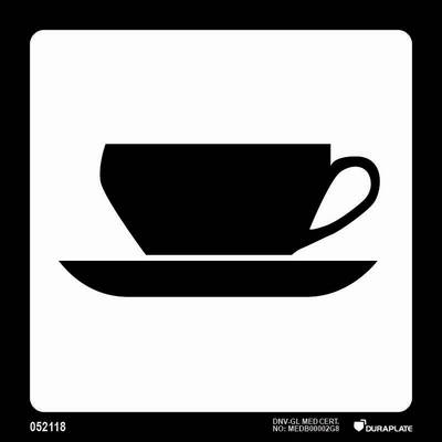 Färjeterminals- & flygplatsskylt (ICAO 9363) "Kafé" - IMPA 33.2423