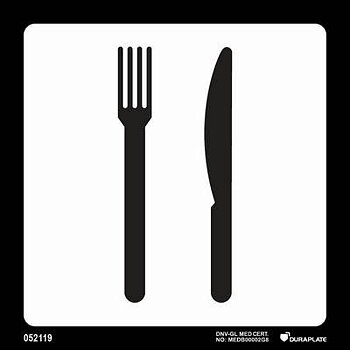 Marine Terminal & Airport Signs (ICAO 9363) "Restaurant" - IMPA 33.2424