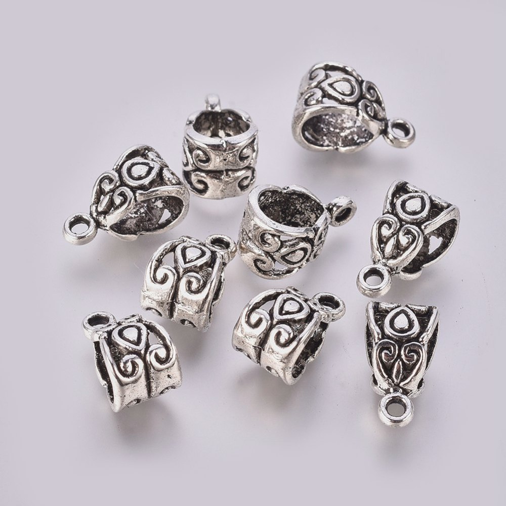 Connector / Bail, Triangle ornament - 4