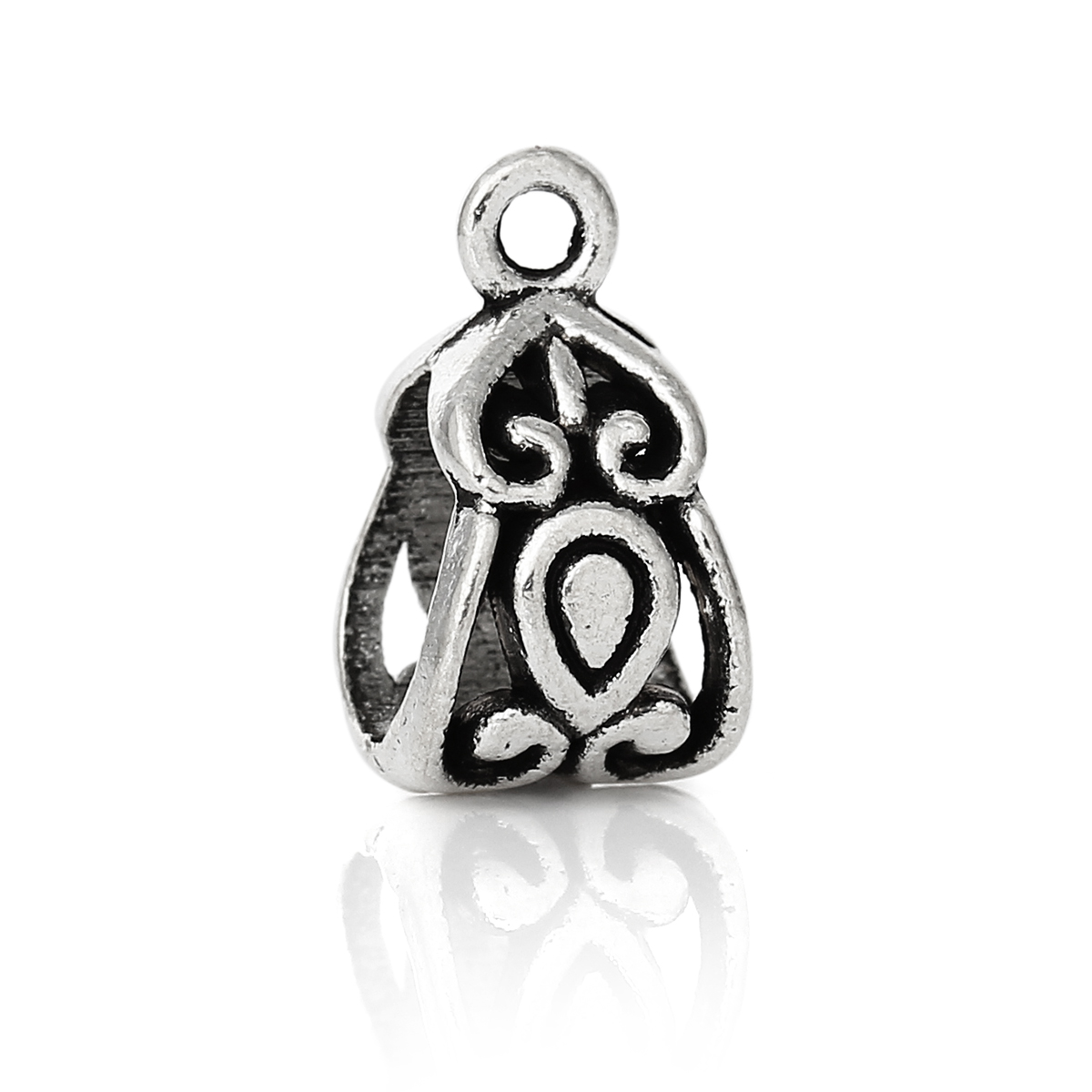 Connector / Bail, Triangle ornament - 2