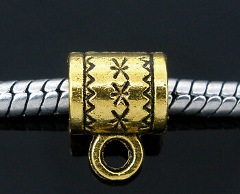 Connector / bail  Gold pattern