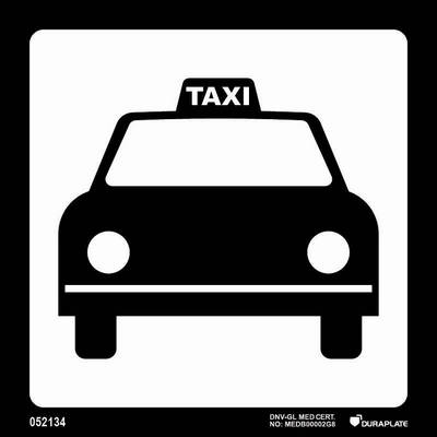 Marine Terminal & Airport Signs (ICAO 9363) "Taxis" - IMPA 33.2433