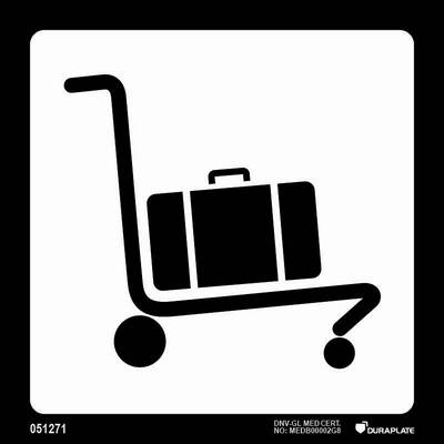 Marine Terminal & Airport Signs (ICAO 9363) "Bagage carts" - IMPA 33.2416