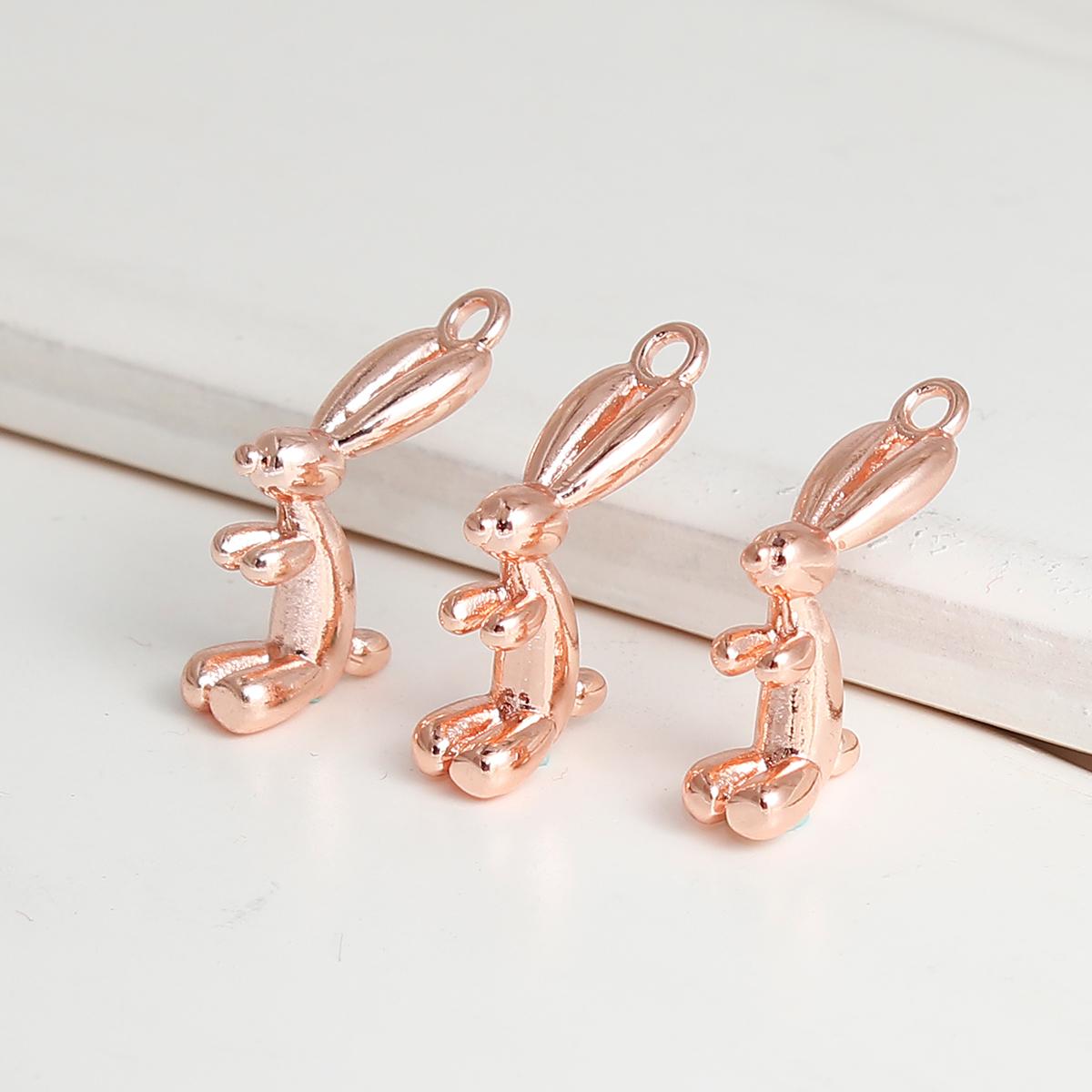 Charm   Ballon rabbit, rose gold