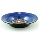 Mari Simmulson (Kaskad 1960s) Blue Bowl with Colorful Relief 17 cm