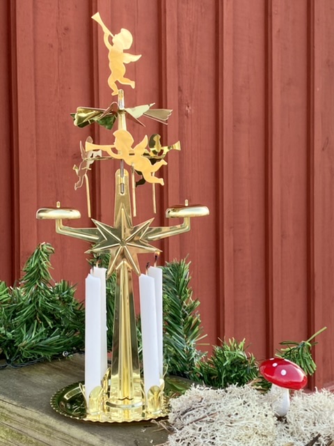 Änglaspel - Ljusstake - Guld - Original - 3