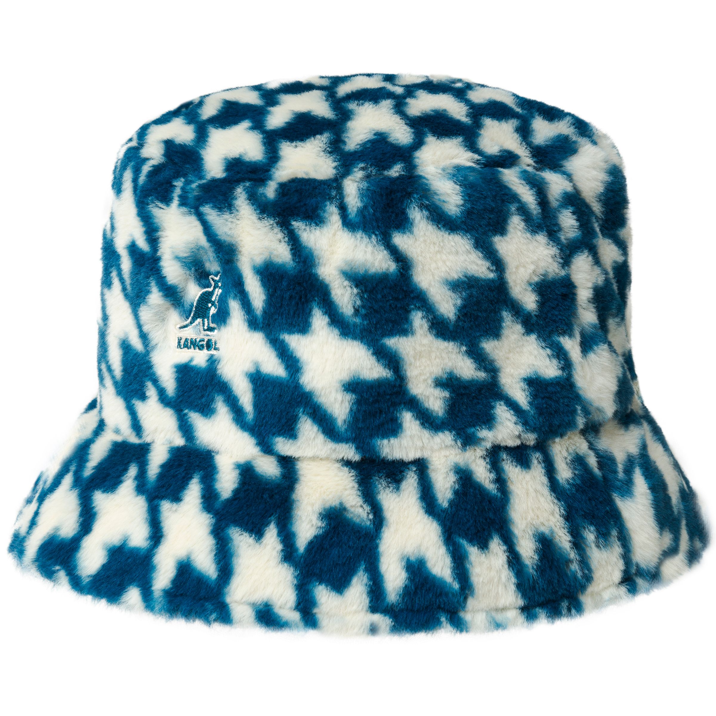 Bucket dogtooth, från Kangol, faux fur stl M