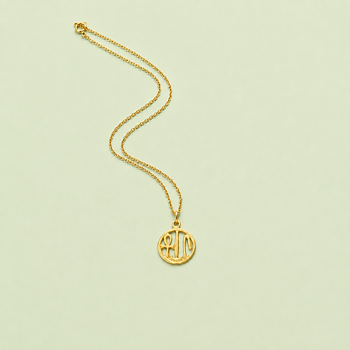 Halsband  "Liv, Hälsa & Lycka", förgyllt