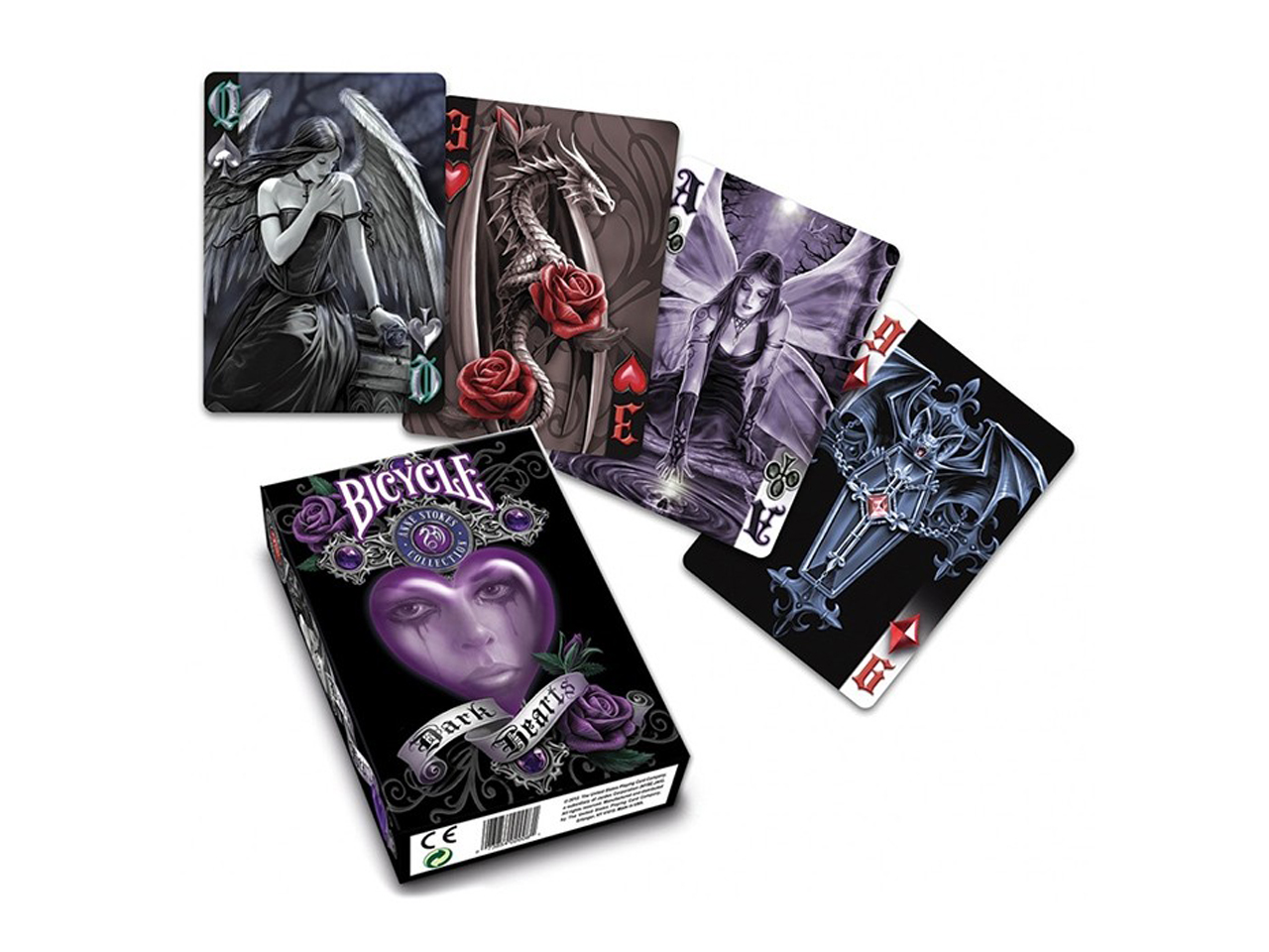 Bicycle Anne Stokes Dark Hearts Deck - Printed 2012.