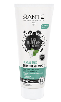 Sante Florfri tandkräm, Mint  - 75ml - Eko