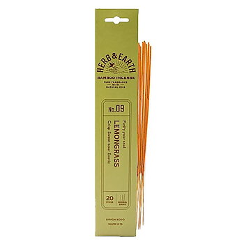 Japansk  Rökelse Pinnar, Herb & Earth - Citrongräs