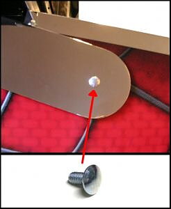 Stern Backbox Hinge Bolt - Zinc Plated