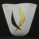 スティグ・リンドべリ Vecklaシリーズ   モダン柄の花瓶 Vase 1950年 12 cm