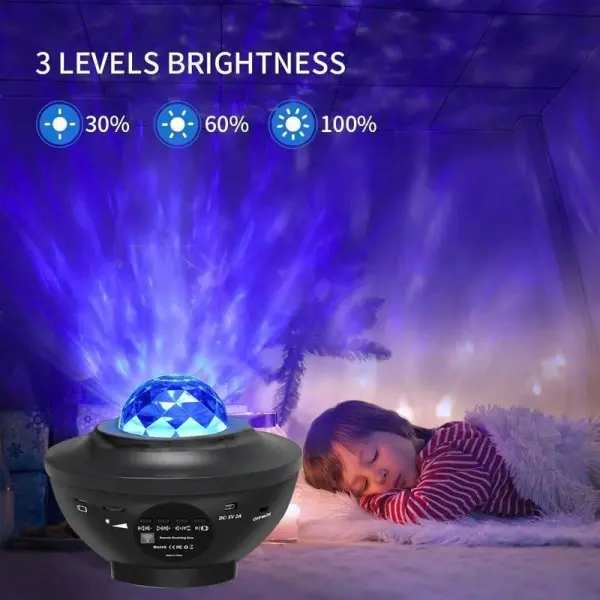 SiGN LED Galaxy Light - Stjärnlampa / Nattlampa - Svart - 4