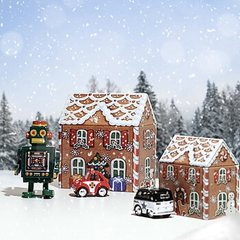 Plåtburk - Pepparkakshus Stor