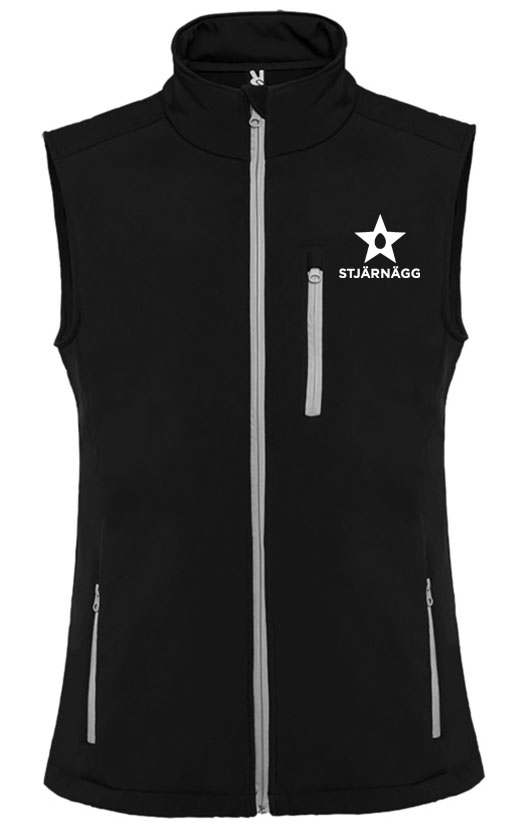 Väst Nevada softshell, unisex svart
