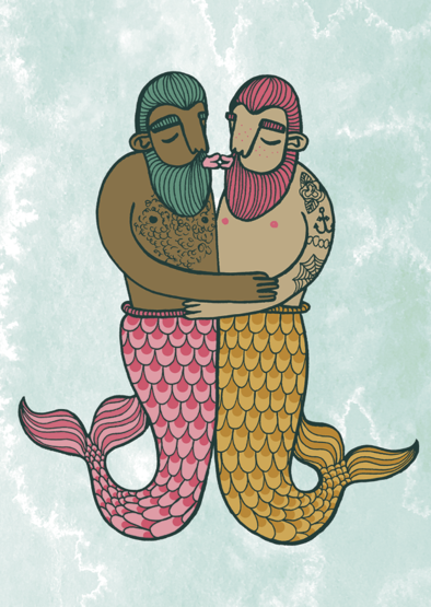 POSTCARD "MERMANS" - BAHKADISH