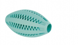 Trixie denta fun, rugbyball med mintsmak, naturgummi, 11 cm