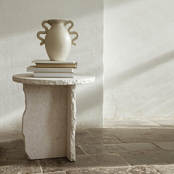 Sidobord Marmor vit Ferm Living