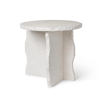 Sidobord Marmor vit Ferm Living