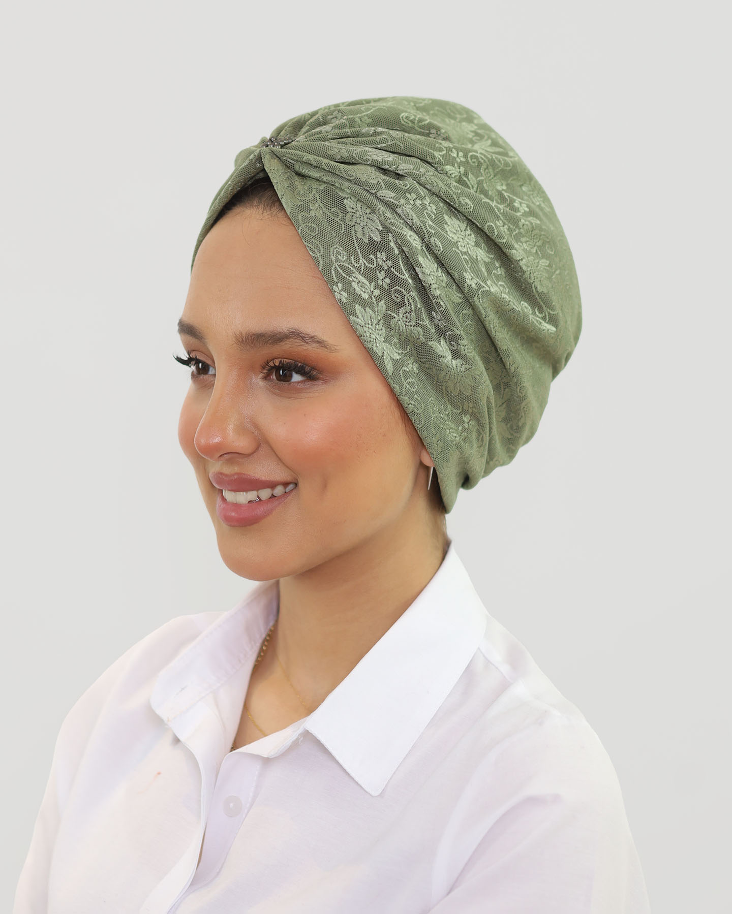 Turban - Lusia - Olive Green - 2