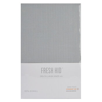 Dra på Lakan Spjälsäng, Grå- Fresh Kid