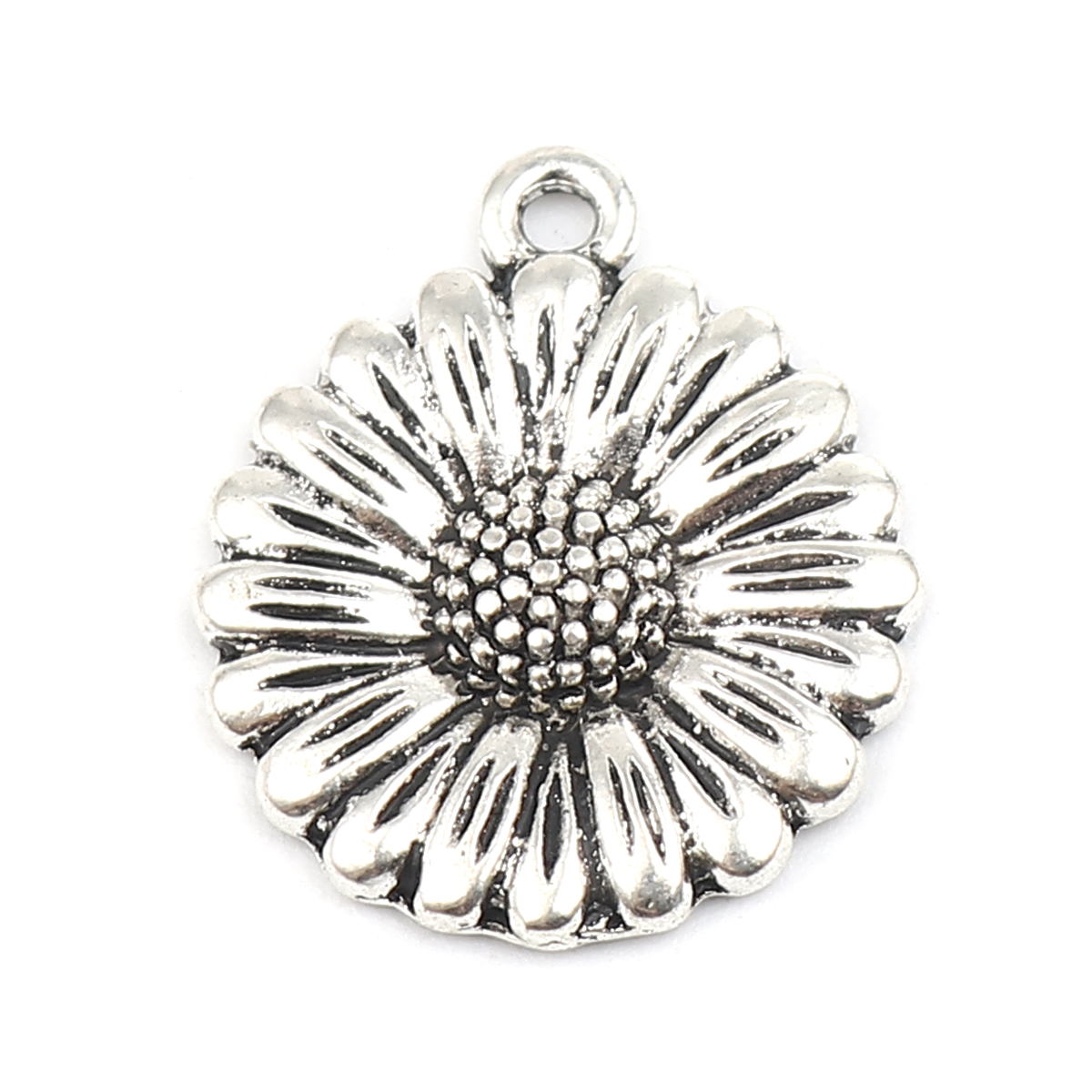 Berlock -  Daisy Prästkrage, silver