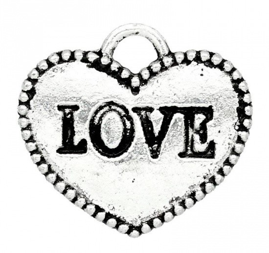 Berlock -  Hjärta "LOVE" - 2