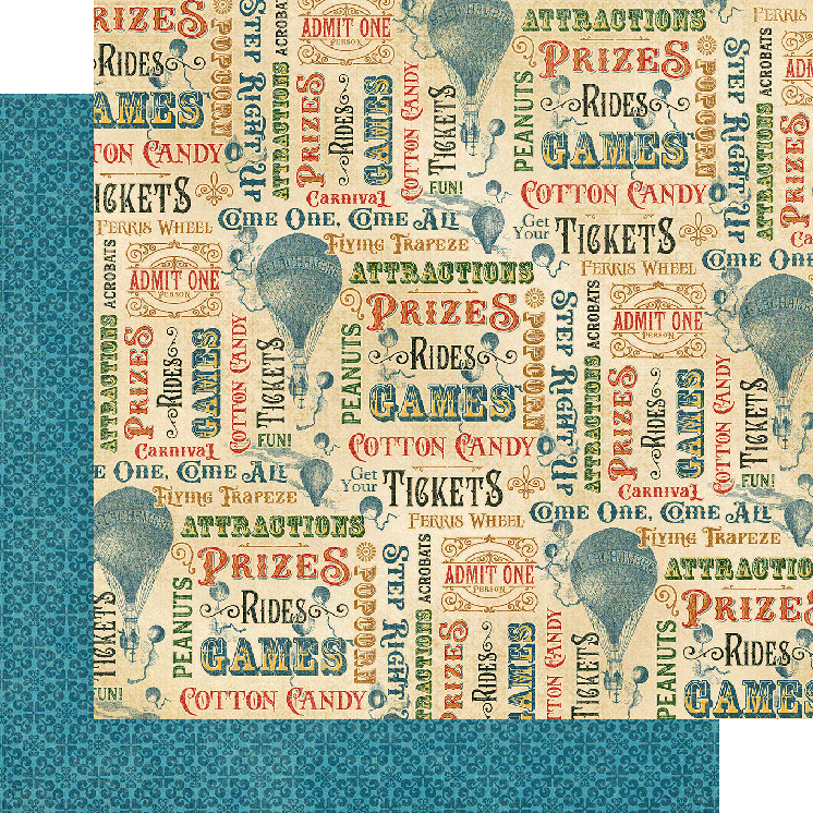 Graphic45 - Come one, Come all- Block 8x8" - 7