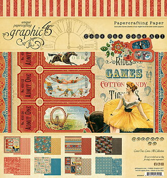 Graphic45 - Come one, Come all- Block 8x8"