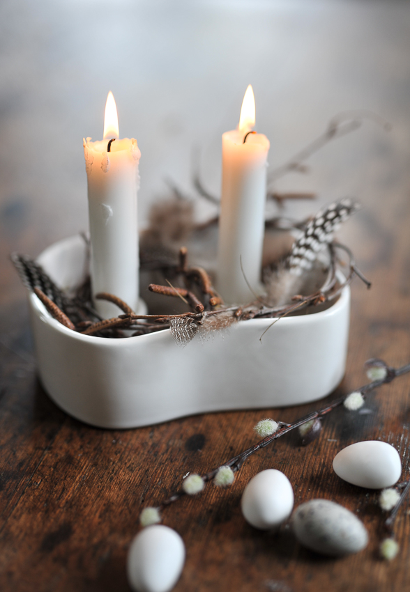 Ljusstake - Shiny White - 12x15 cm - Fill Me Up - DBKD - 3