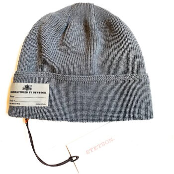 Beanie merinoull Stetson, ljusgråmelange