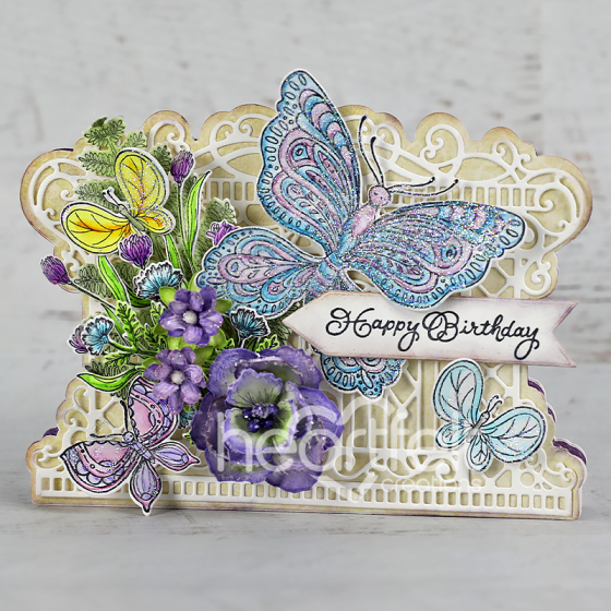 Heartfelt - Small Floral Butterfly - Dies - 3