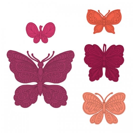 Heartfelt - Small Floral Butterfly - Dies - 2