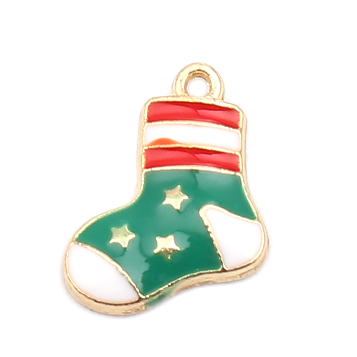 Charm  , enameld  christmas stock , stars