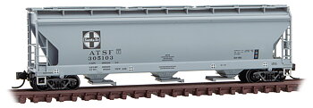 Hopper 3-bay covered ATSF #ATSF 305103