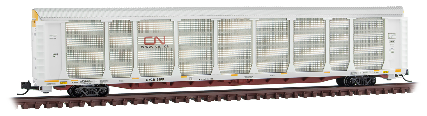 Auto rack 89’ 3-level closed CN #NKCR 9199