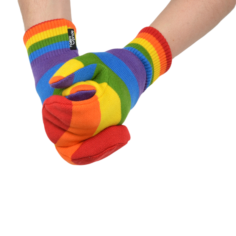 Pride Handschuhe aus Wolle  - 5