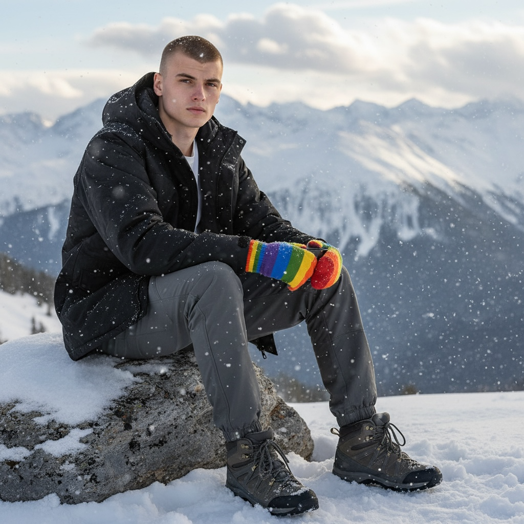 Pride Handschuhe aus Wolle  - 12