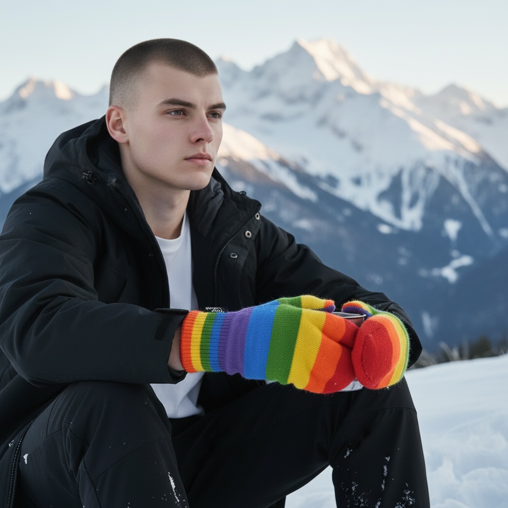Pride Handschuhe aus Wolle  - 6