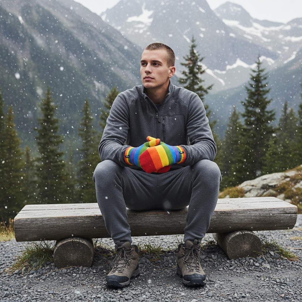 Pride Handschuhe aus Wolle  - 17