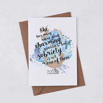 Jane Austen : WP Charming Qualities - Kort med kuvert