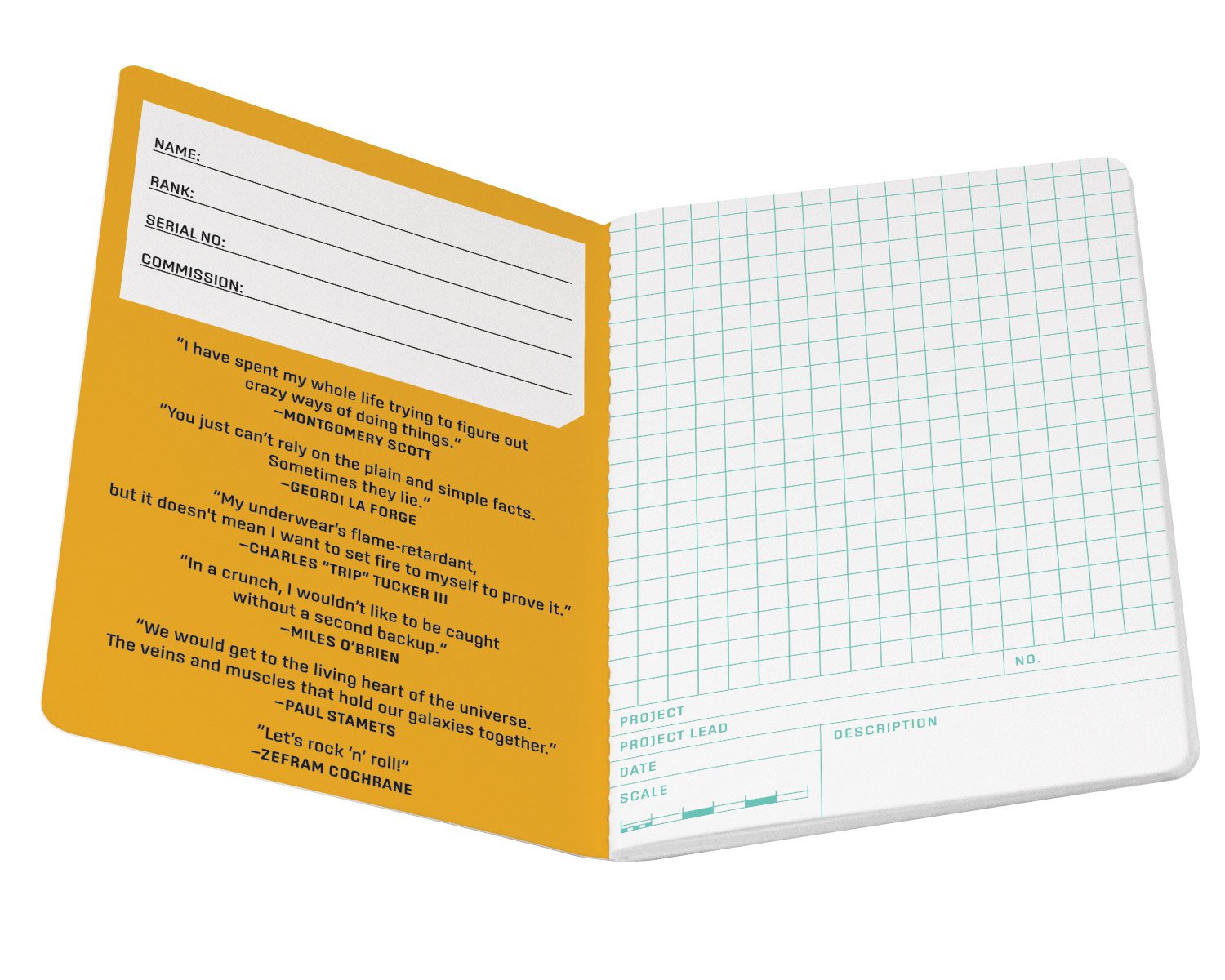 Star Trek : Starfleet Engineering Notebook - Skrivhäfte Mini med faktasidor - 2