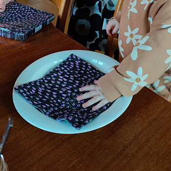 Apilainen Blå servett från  Marimekko 