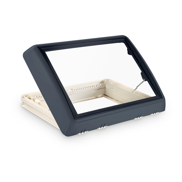 Dometic Midi-Heki Style, med vev, 700x500 mm, Grå