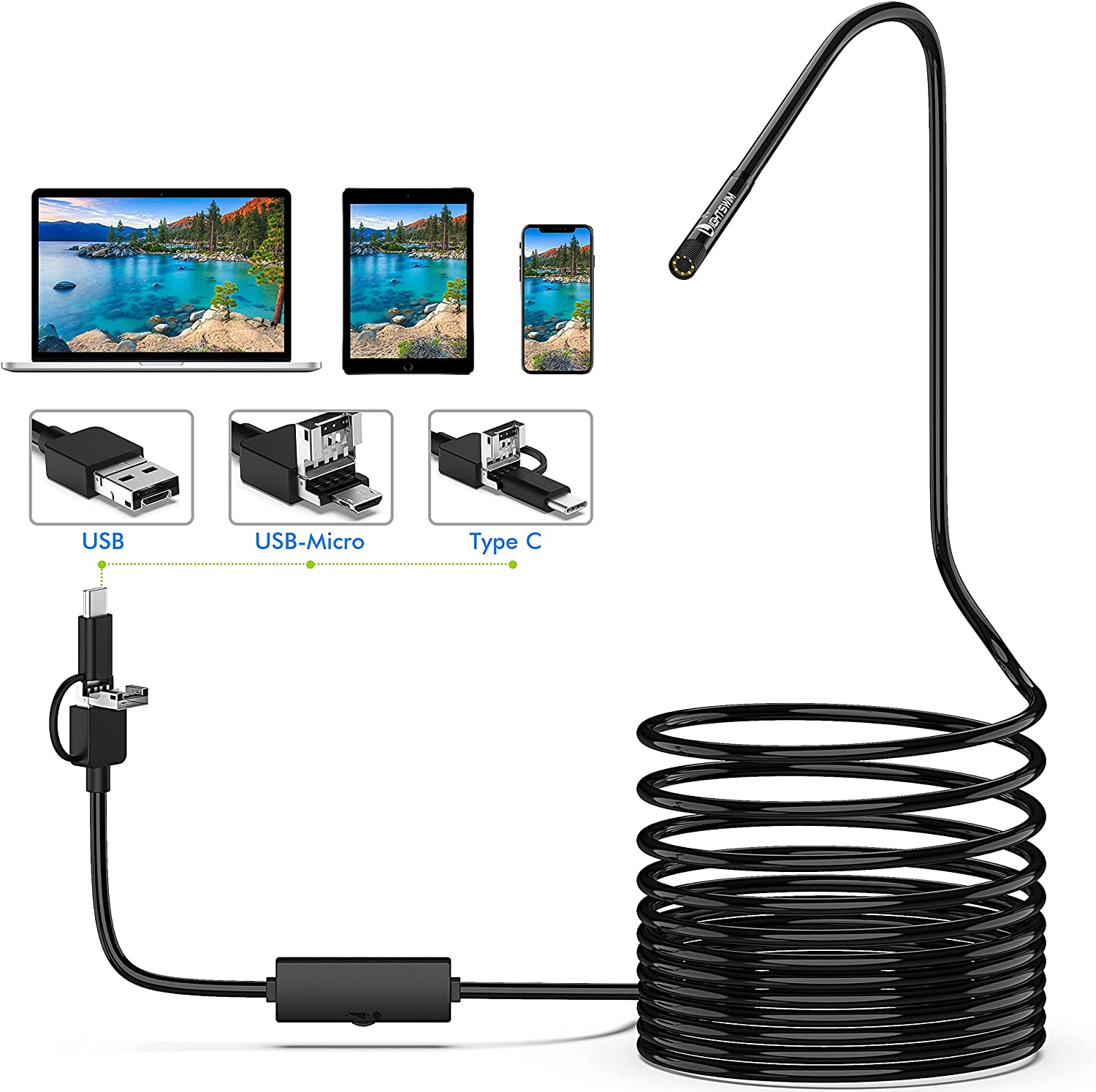 Lightswim Endoskop 3 i 1