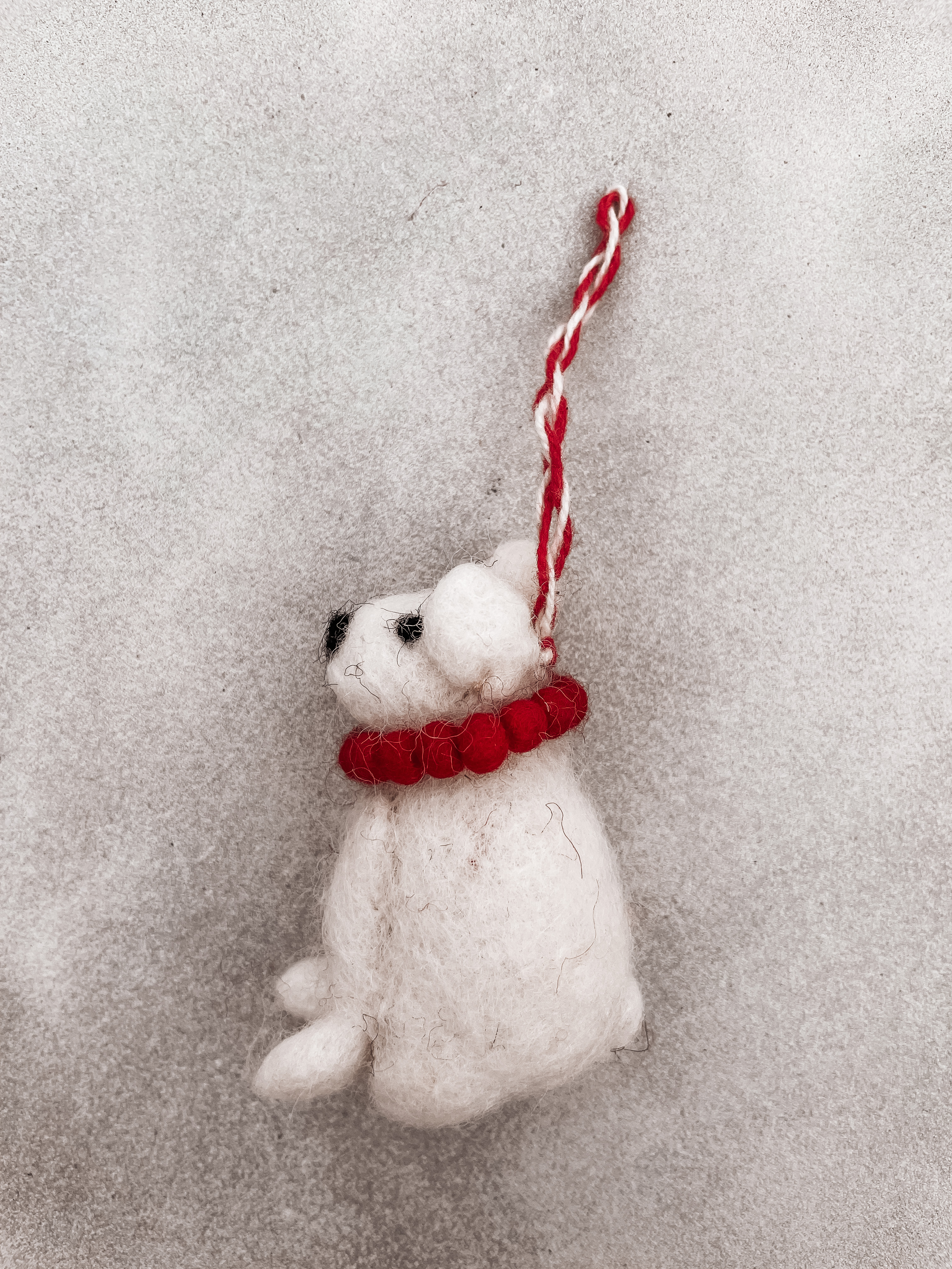 Afroart Tovat Djur Dog Red Necklace