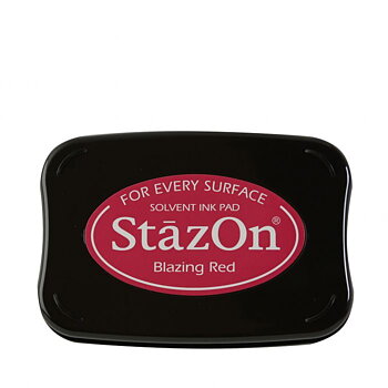Stämpeldyna StaZon Blazing Red 75 x 50 mm