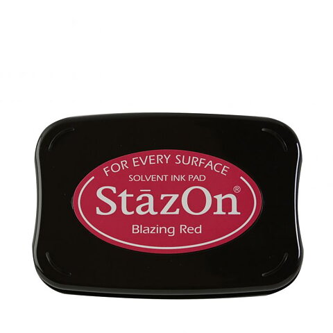 Stämpeldyna StaZon Blazing Red 75 x 50 mm